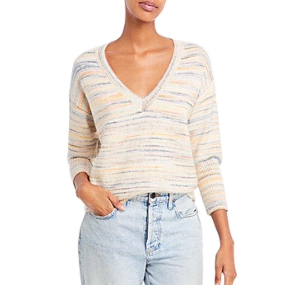 NWT We Are Sundays Fay Sweater Dusk Space Dye